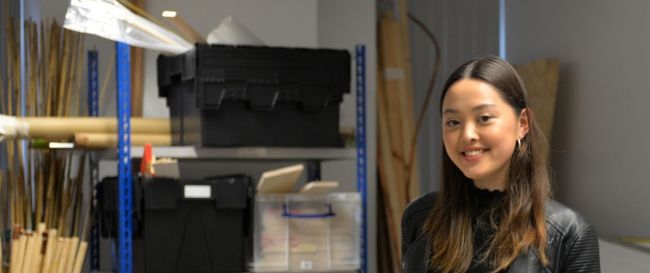 Mia Tsujimura Hjaere Mia in the interior design studio